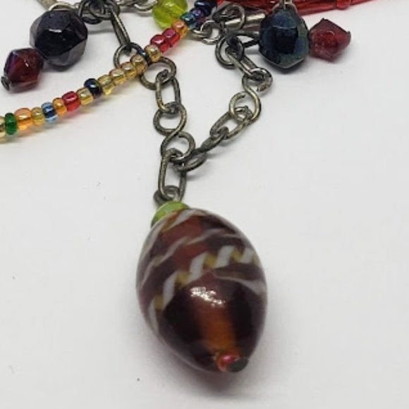 multi strand seed bead necklace - Picture 3 of 3
